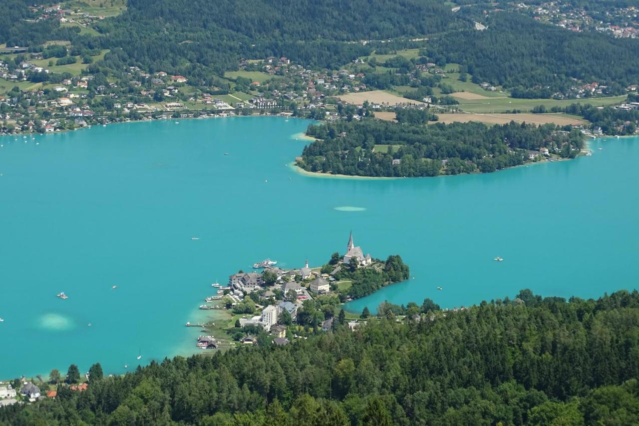 Ferienwohnung Schellander Privatstrand Velden am Wörthersee Dış mekan fotoğraf