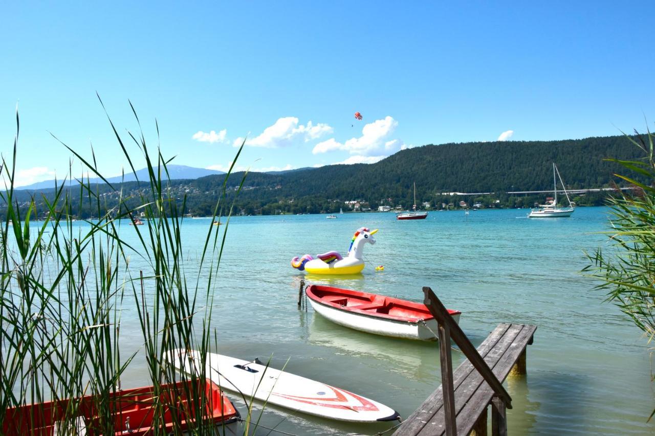 Ferienwohnung Schellander Privatstrand Velden am Wörthersee Dış mekan fotoğraf